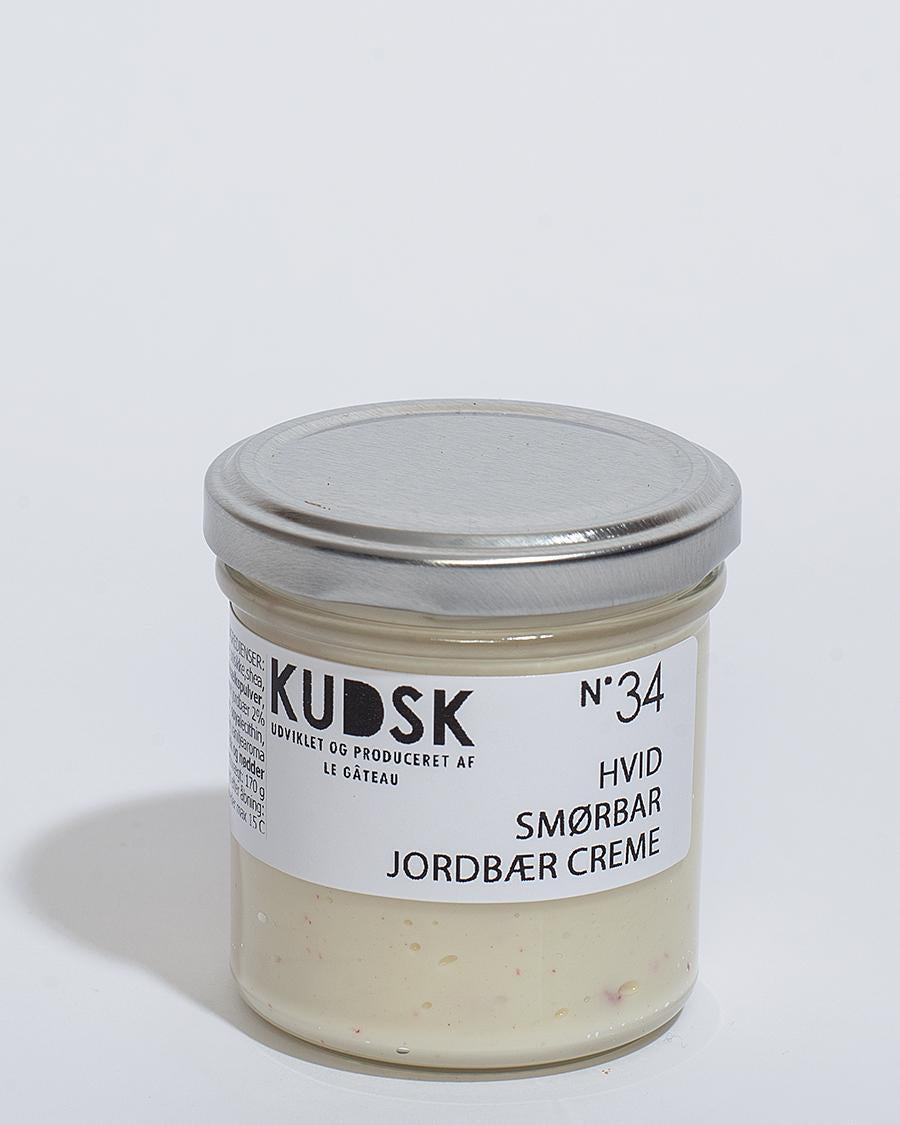 Nr.34 Hvid smørbar jordbær creme